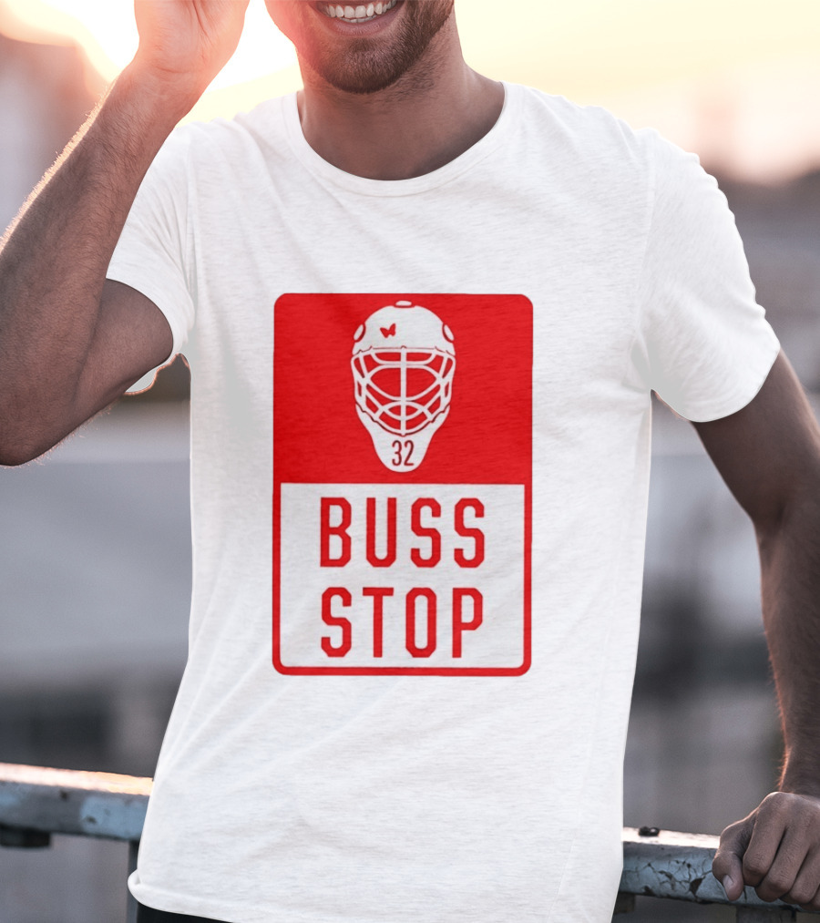 Carolina Hurricanes Buss Stop 32 Mask T-Shirt