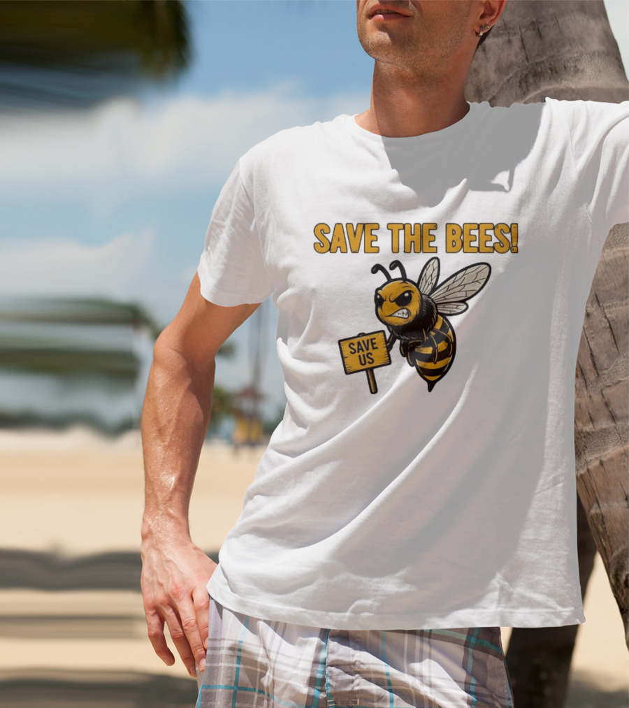 Grumpy Bee Save The Bees Save Us T-Shirt