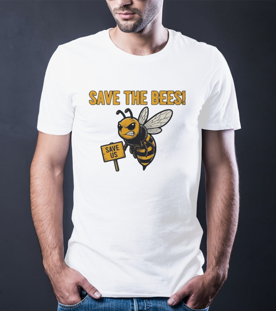 Grumpy Bee Save The Bees Save Us T-Shirt