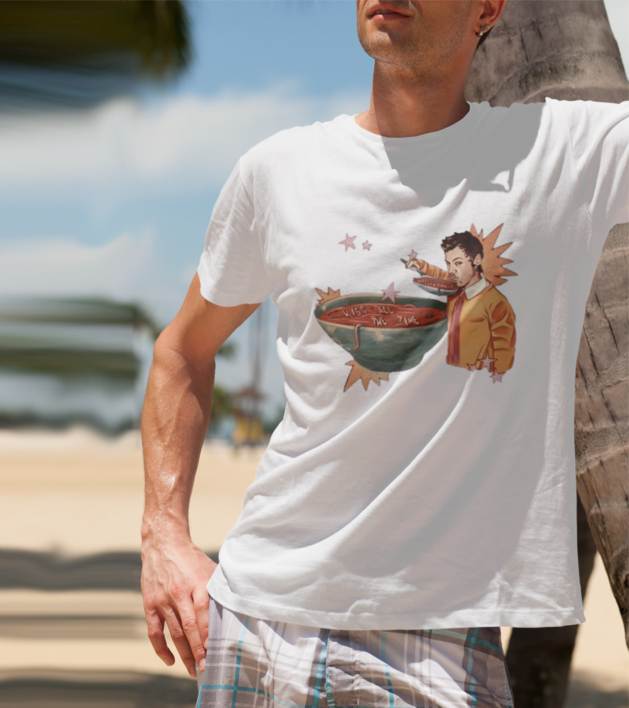 Kiss All The Time Soup Occasionally Stars T-Shirt