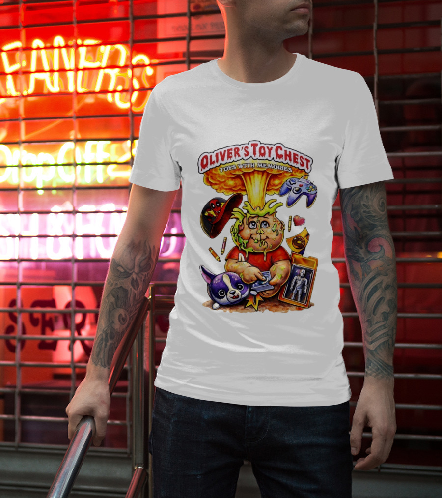 Oliver's Toy Chest Toys With Memories Cartoon Explosion Character Nostalgia T-Shirt