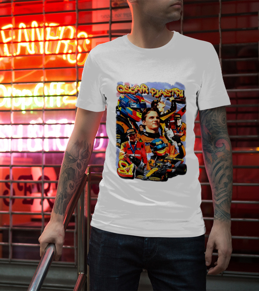 Oscar Piastri Racing Suit Victory Celebration Fan Merchandise T-Shirt