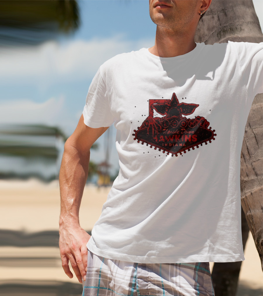 Welcome To Upside Down Hawkins Indiana Stranger Things T-Shirt