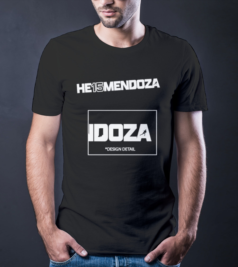HE15MENDOZA Idoza Indiana Hoosier Football Detail T-Shirt