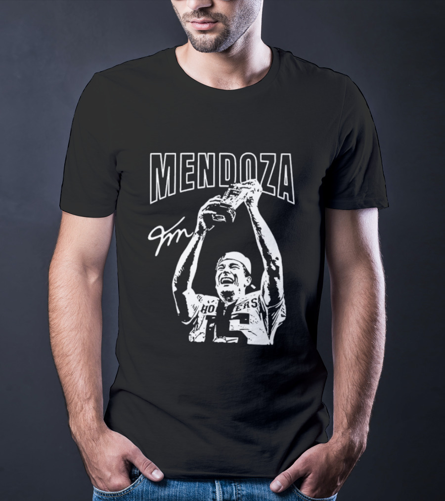 Mendoza Hoosiers Football Trophy Celebration T-Shirt