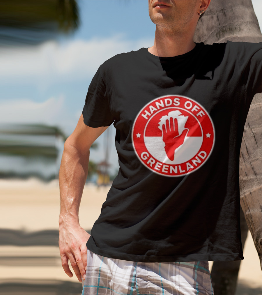 Hands Off Greenland Red Circle T-Shirt