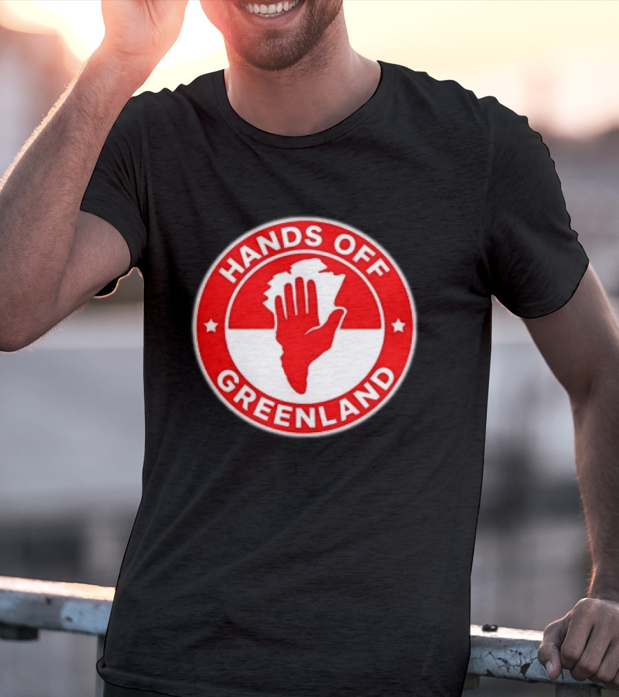 Hands Off Greenland Red Circle T-Shirt