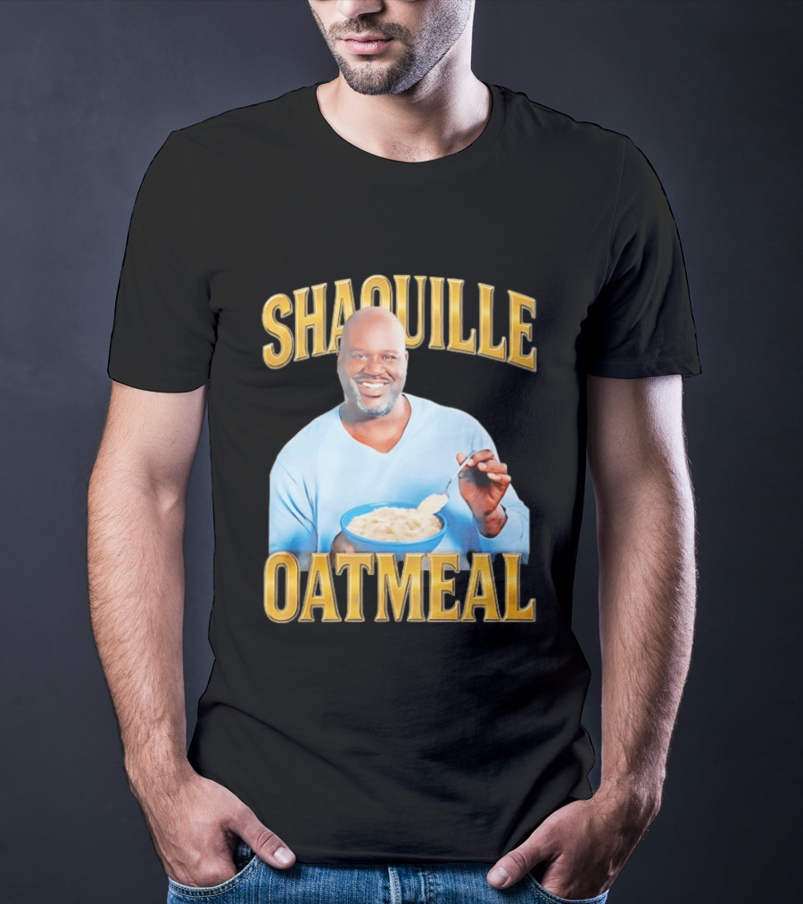 SHAQUILLE OATMEAL Shaq O'Neal Breakfast Cereal Humor T-Shirt