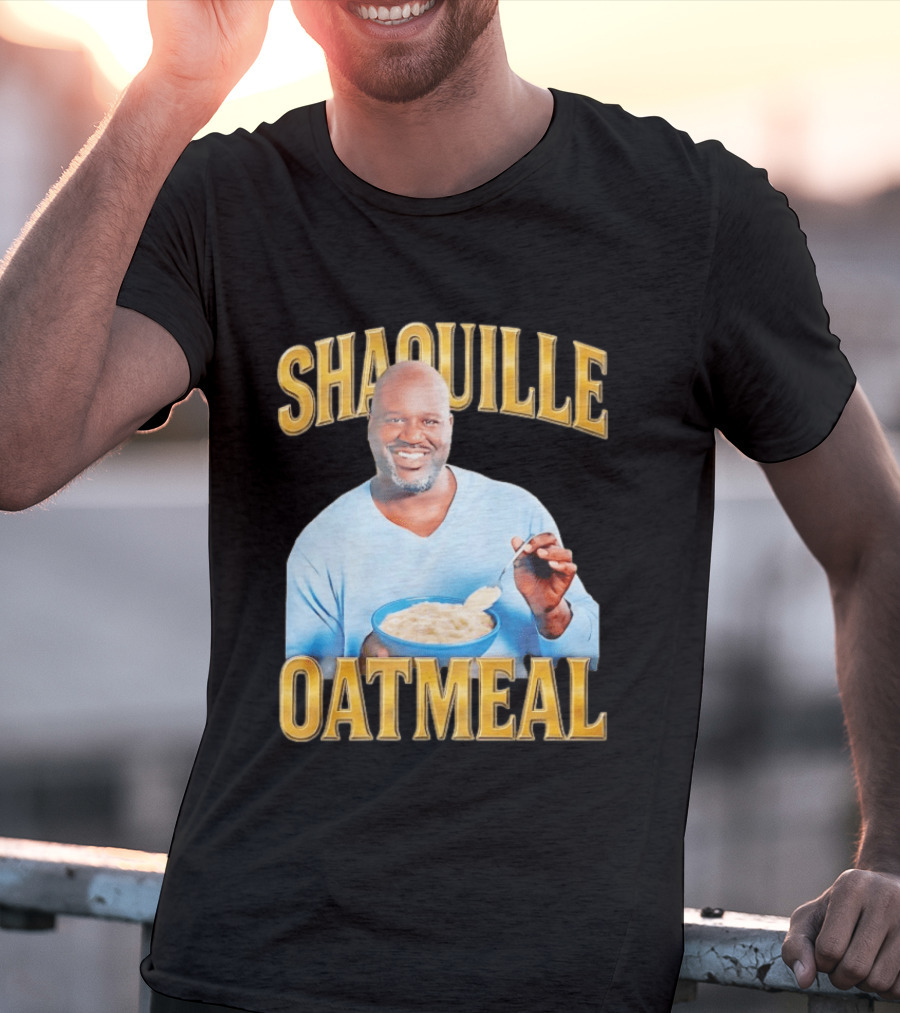 SHAQUILLE OATMEAL Shaq O'Neal Breakfast Cereal Humor T-Shirt