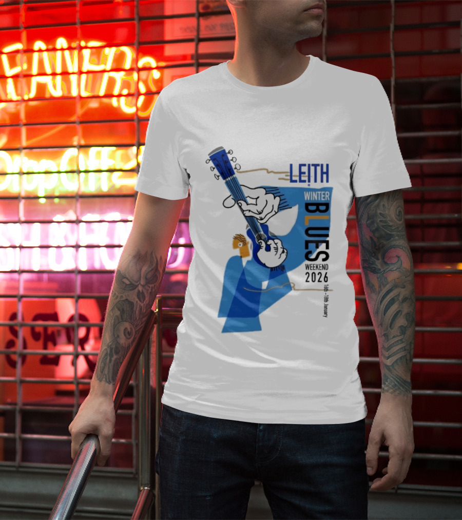 Leith Winter Blues Weekend 2026 Guitar Festival T-Shirt
