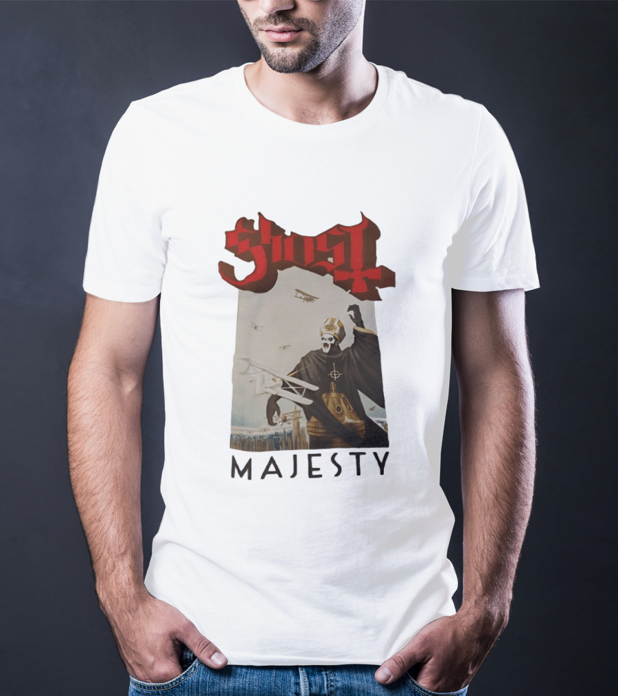 Ghost Papa Emeritus Planes Majesty T-Shirt