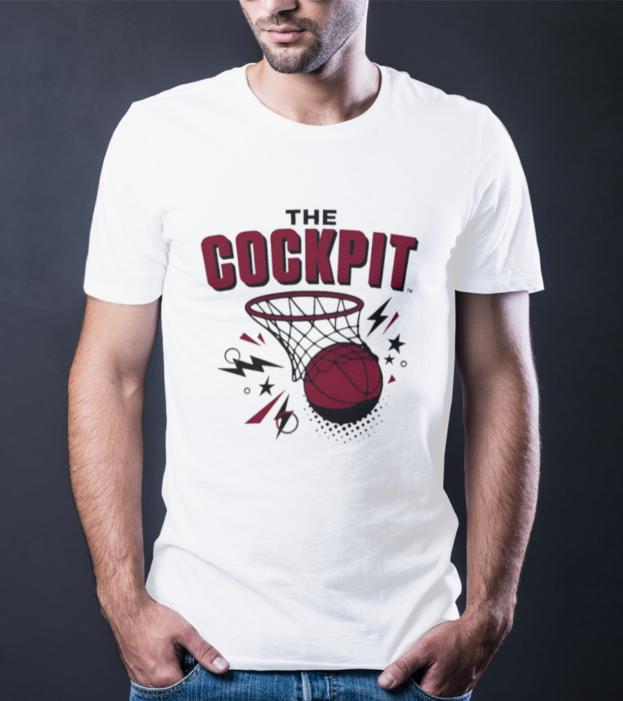 The Cockpit South Carolina Gamecocks Basketball Hoop Thunder T-Shirt