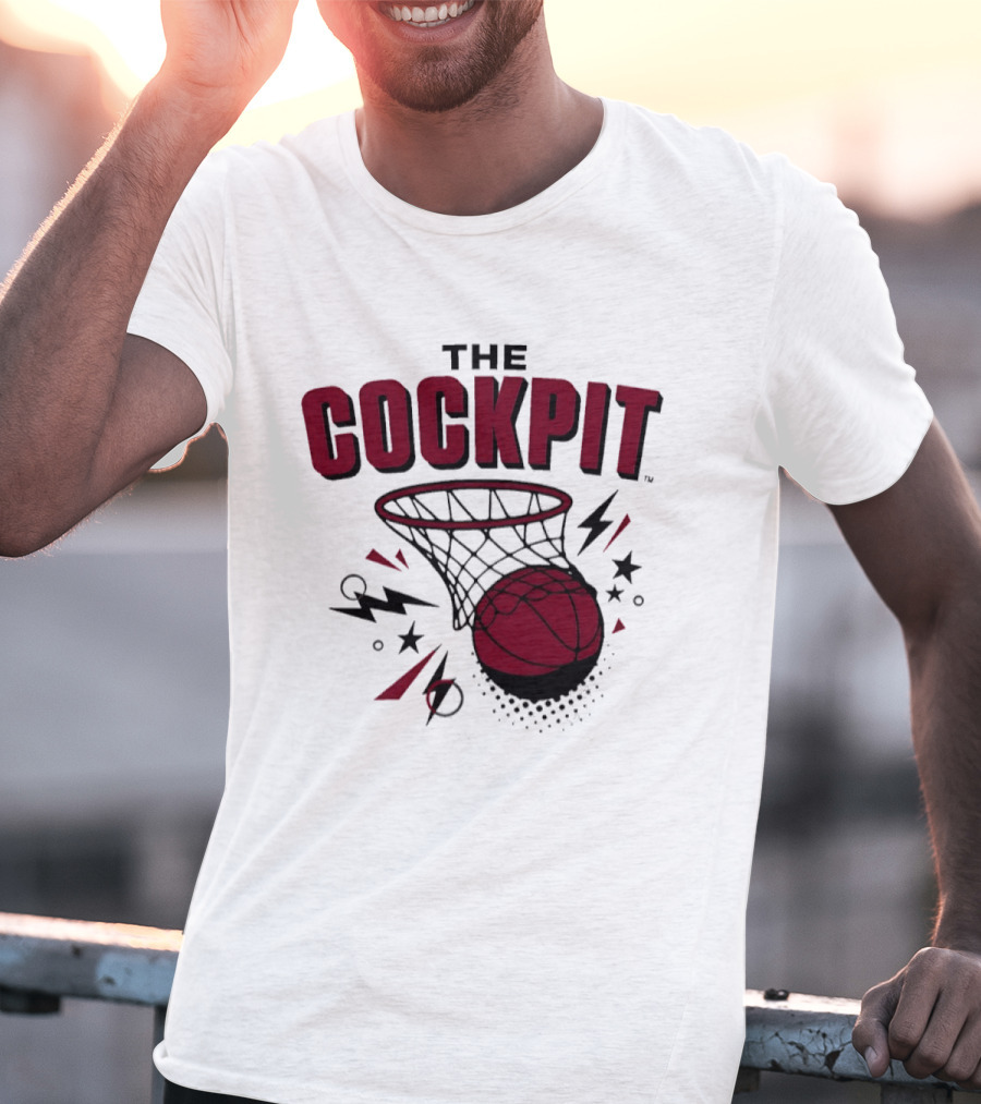 The Cockpit South Carolina Gamecocks Basketball Hoop Thunder T-Shirt