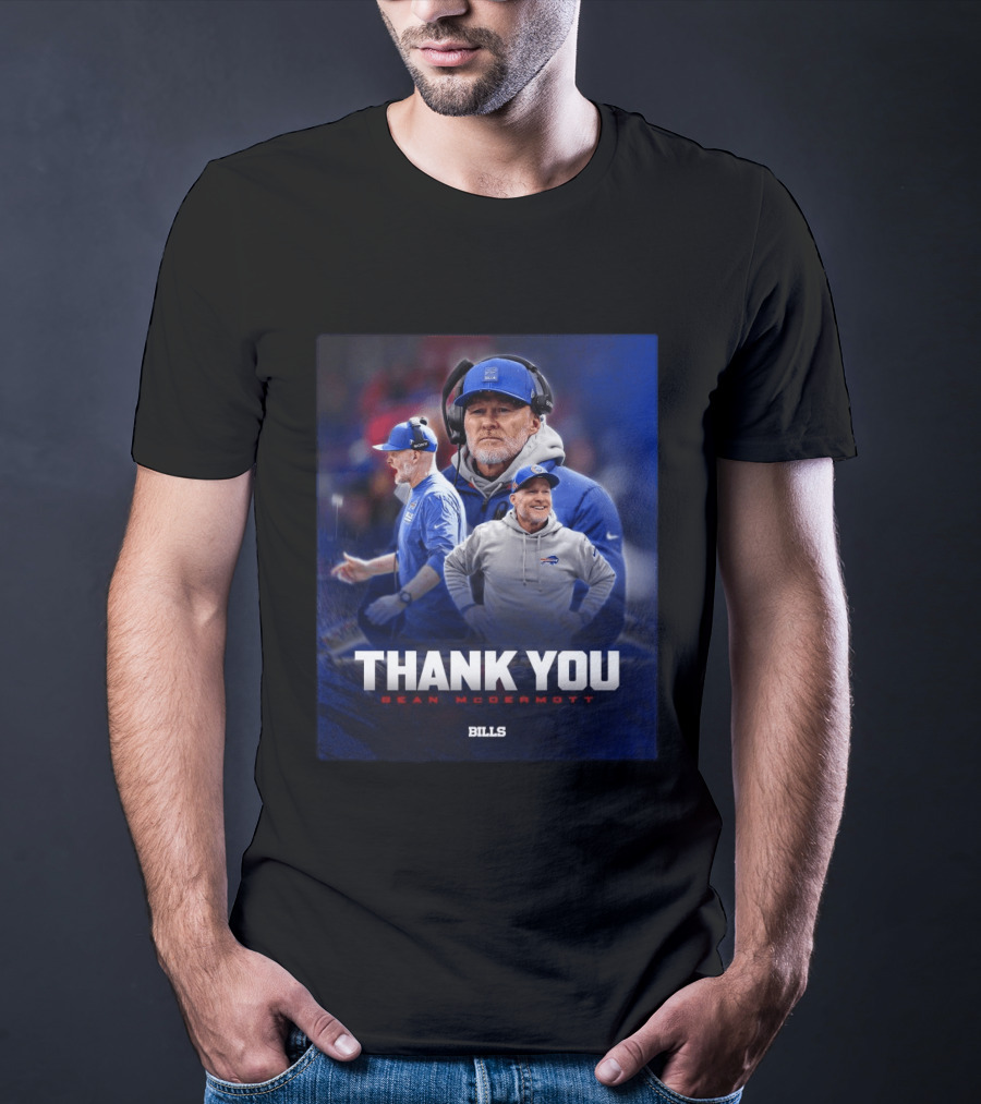 Buffalo Bills Thank You Sean McDermott Coach NFL T-Shirt