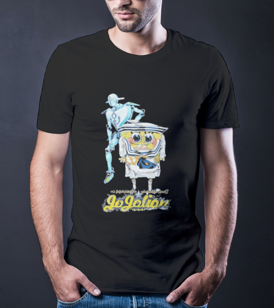 JoJolion SpongeBob Crossover With Robotic T-Shirt