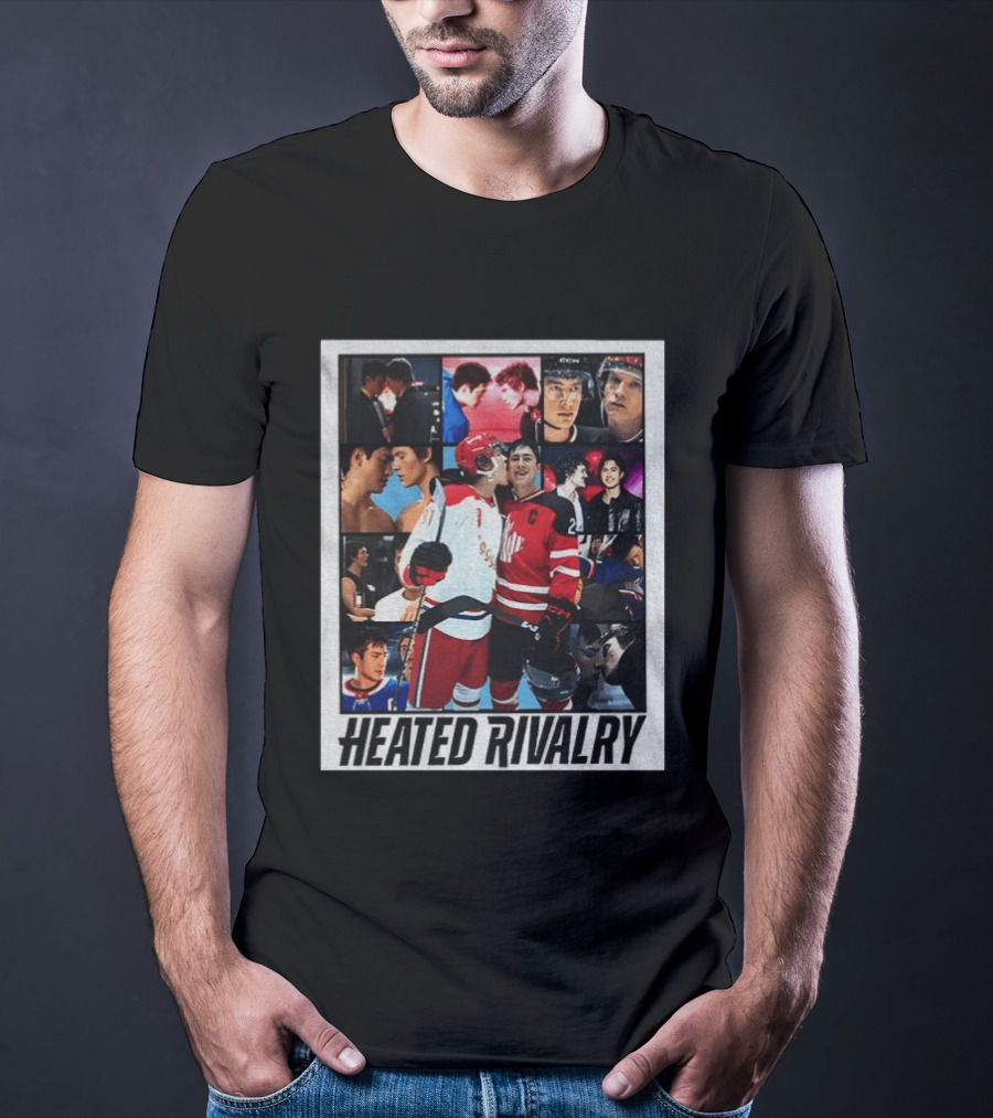 Ilya Rozanov Shane Hollander Heated Rivalry Hockey Collage Fan T-Shirt