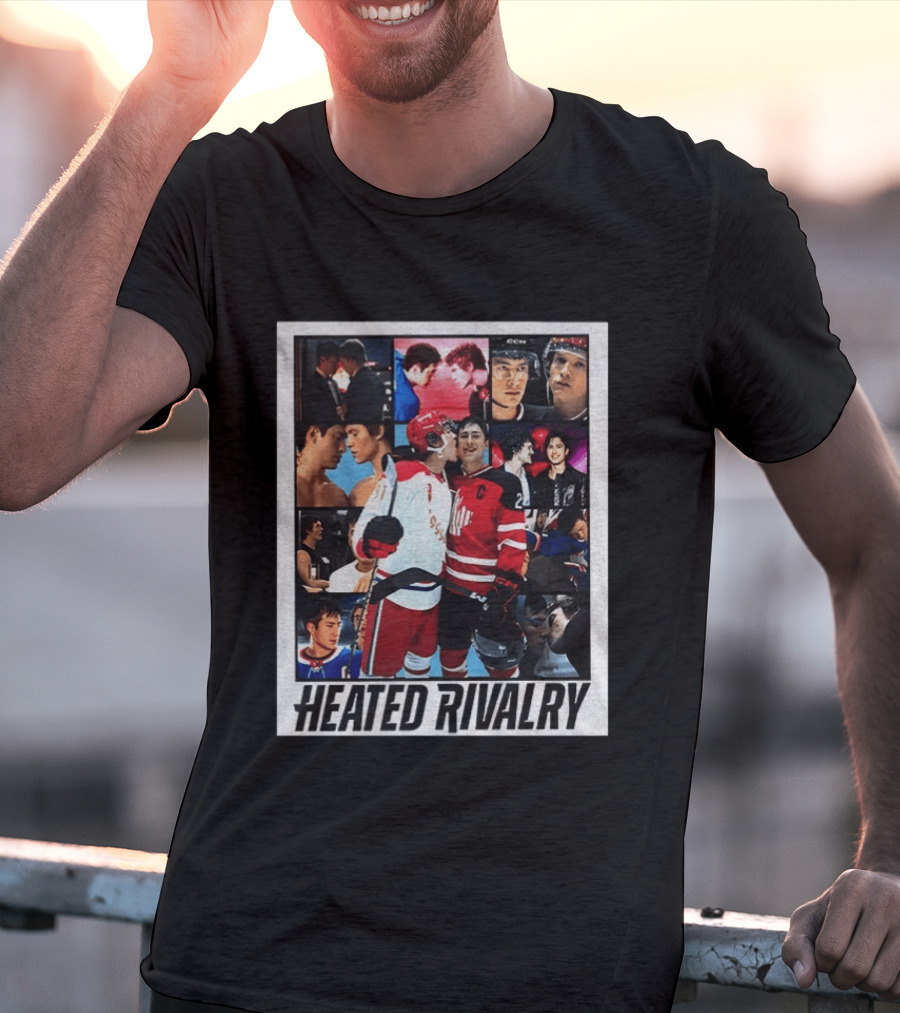 Ilya Rozanov Shane Hollander Heated Rivalry Hockey Collage Fan T-Shirt