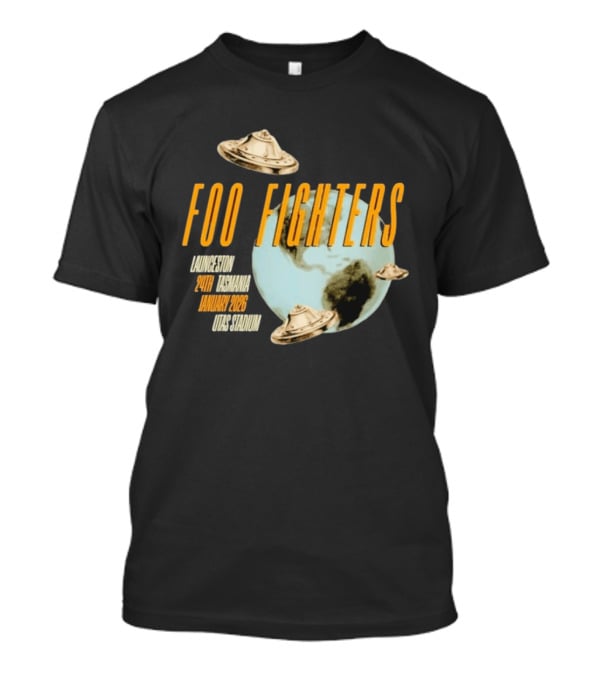 Foo Fighters Launceston UFO Tasmania January 2026 UTAS Stadium T-Shirt