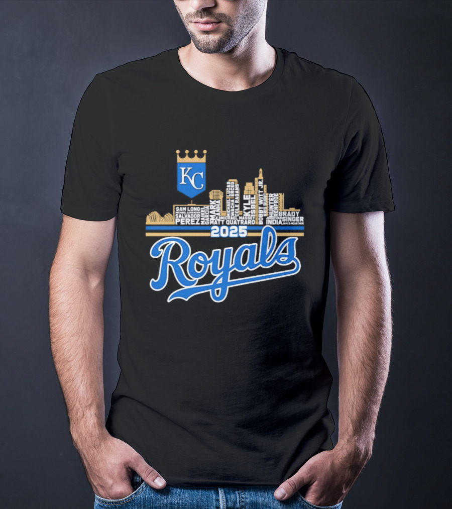 Kansas City Royals 2025 KC Skyline Royals T-Shirt