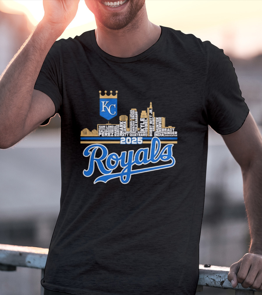 Kansas City Royals 2025 KC Skyline Royals T-Shirt