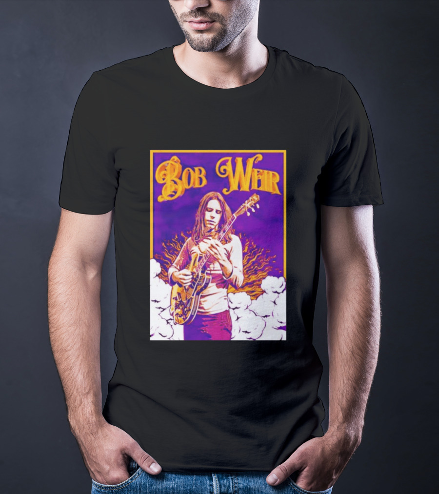 Bob Weir 1947 2026 Psychedelic Tribute Art With Guitar T-Shirt