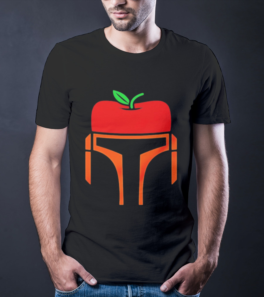 Bounty Hunter Helmet Apple Fusion T-Shirt