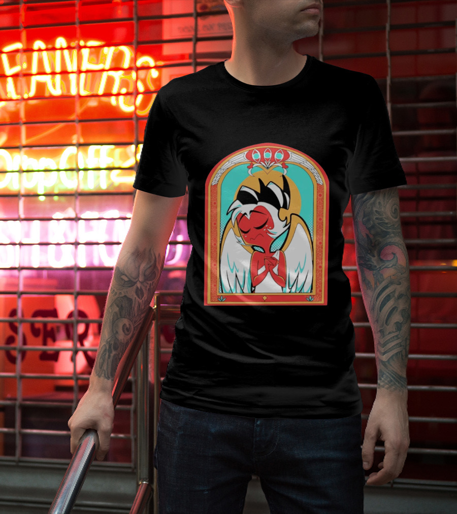 Helluva Boss Saint Fuckass Angel Character Image T-Shirt