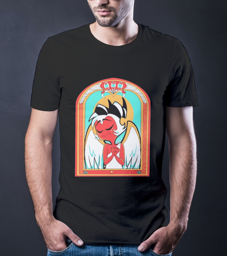 Helluva Boss Saint Fuckass Angel Character Image T-Shirt