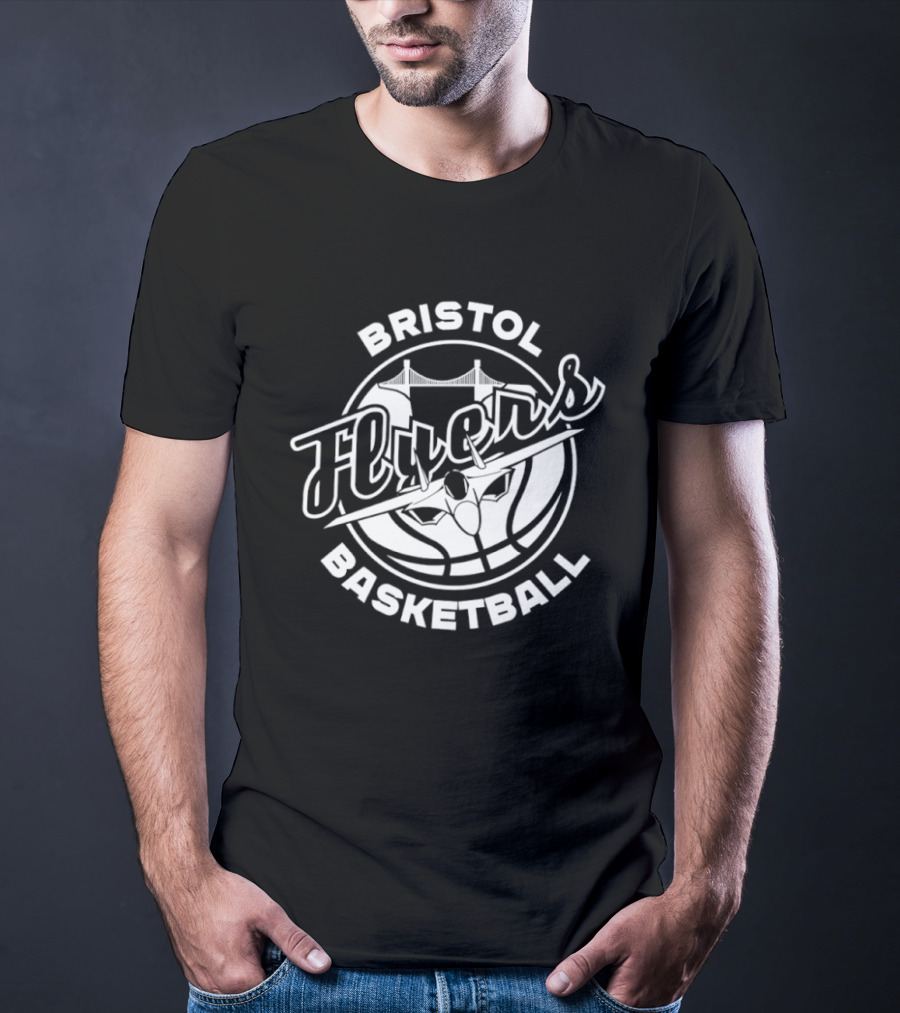 Bristol Flyers Basketball Team Logo Circle T-Shirt