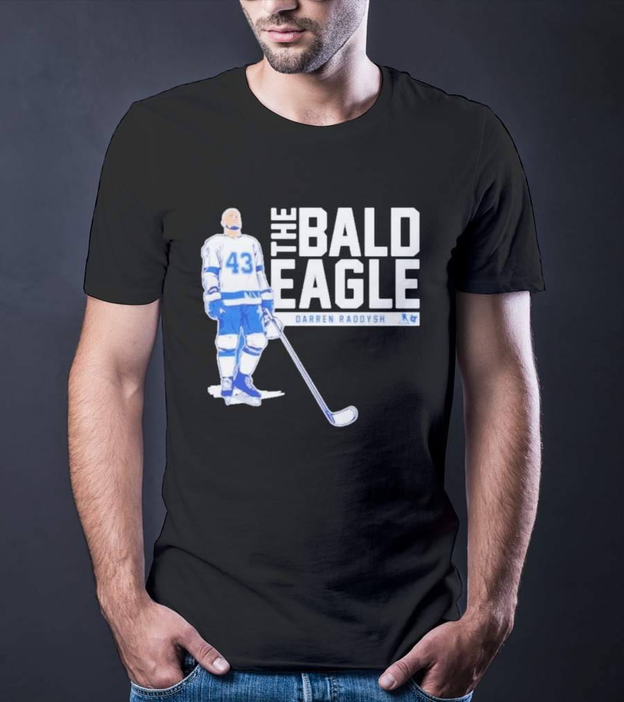 Darren Raddysh The Bald Eagle Number 43 Hockey Player T-Shirt