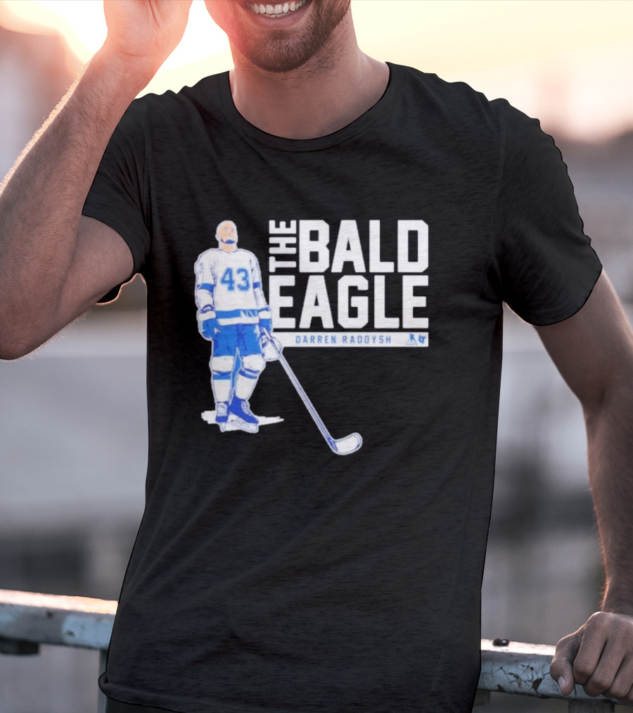 Darren Raddysh The Bald Eagle Number 43 Hockey Player T-Shirt