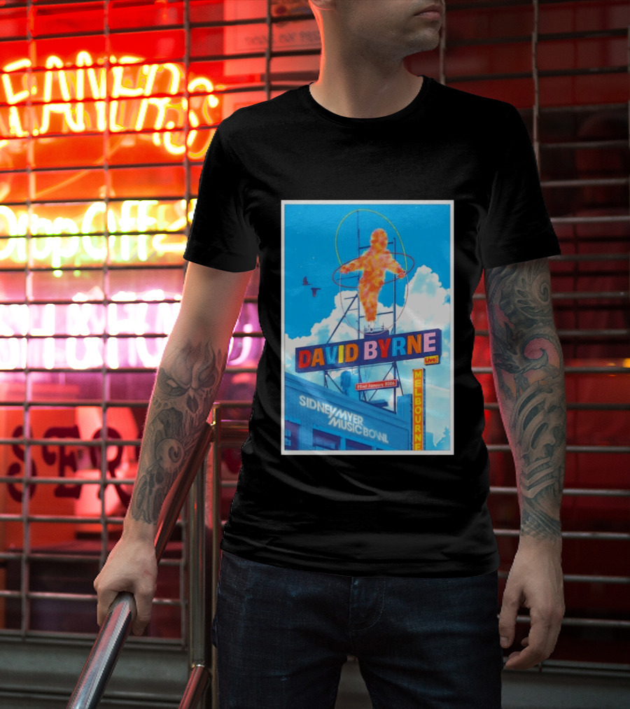 David Byrne Live Melbourne Sidney Myer Music Bowl January 22 2026 T-Shirt