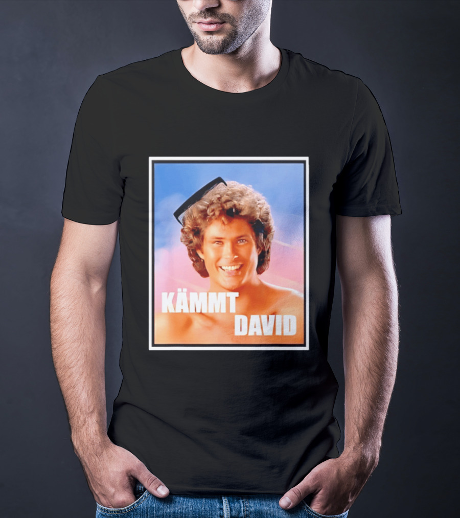 Kämmt David Lustiger Satire Spruch Retro Filmstar Kamm T-Shirt