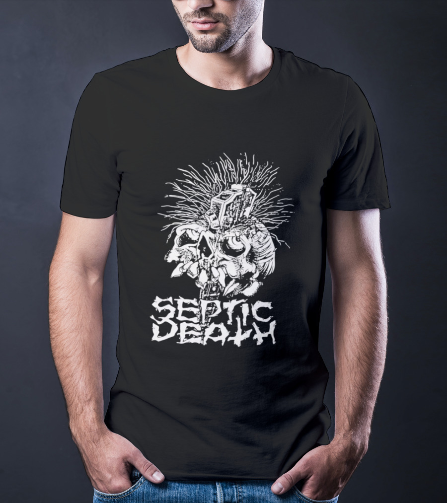 Septic Death Skull Art Punk T-Shirt
