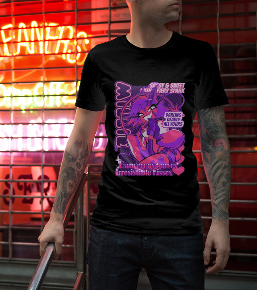 Millie Sassy Sweet Fiery Spark Darling Deadly Dangerous Curves Irresistible Kisses T-Shirt