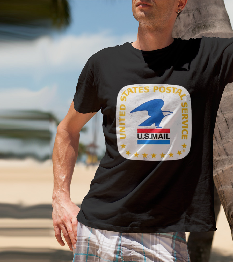 United States Postal Service US Mail Eagle Icon Vintage Look T-Shirt