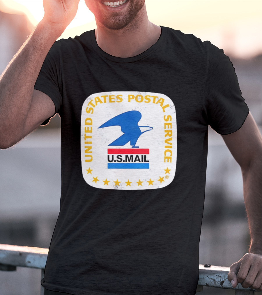 United States Postal Service US Mail Eagle Icon Vintage Look T-Shirt