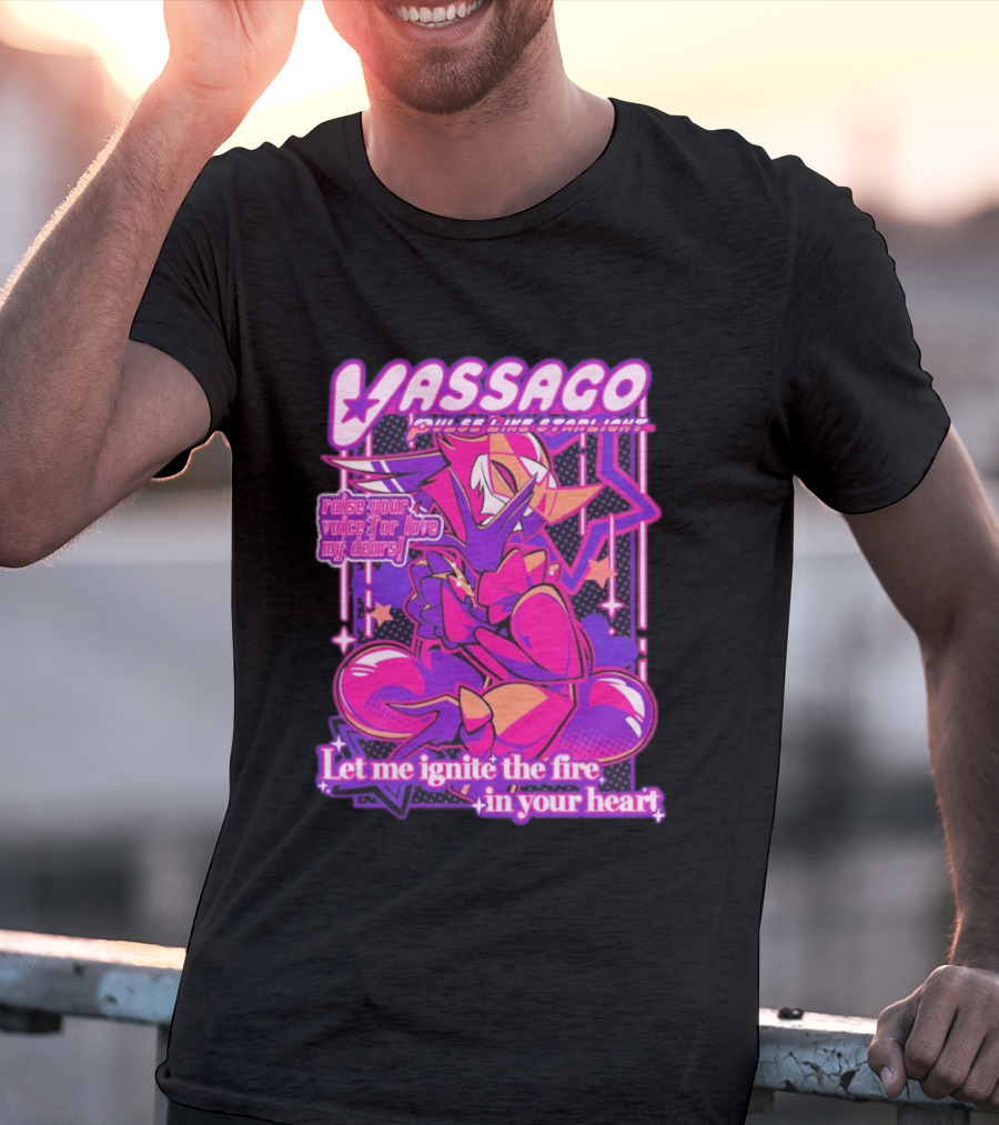 Vassago Pulse Like Starlight Raise Your Voice For Love My Dear Let Me Ignite The Fire In Your Heart T-Shirt