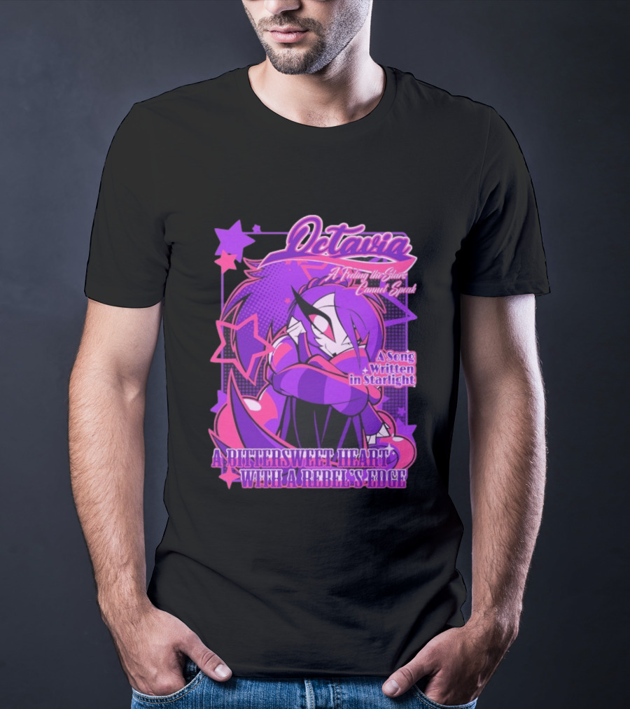 Octavia A Feeling The Stars Cannot Speak A Song Written In Starlight A Bittersweet Heart With A Rebel's Edge T-Shirt