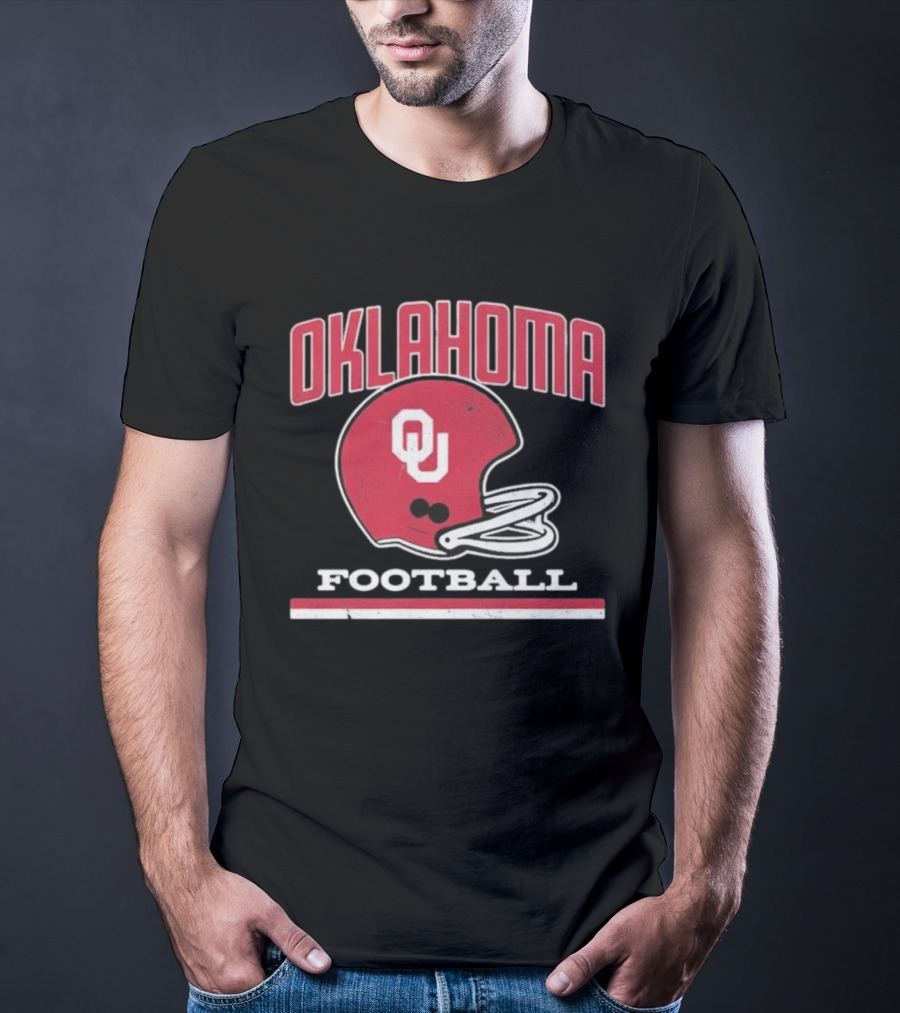 Oklahoma Sooners Football Helmet OU T-Shirt