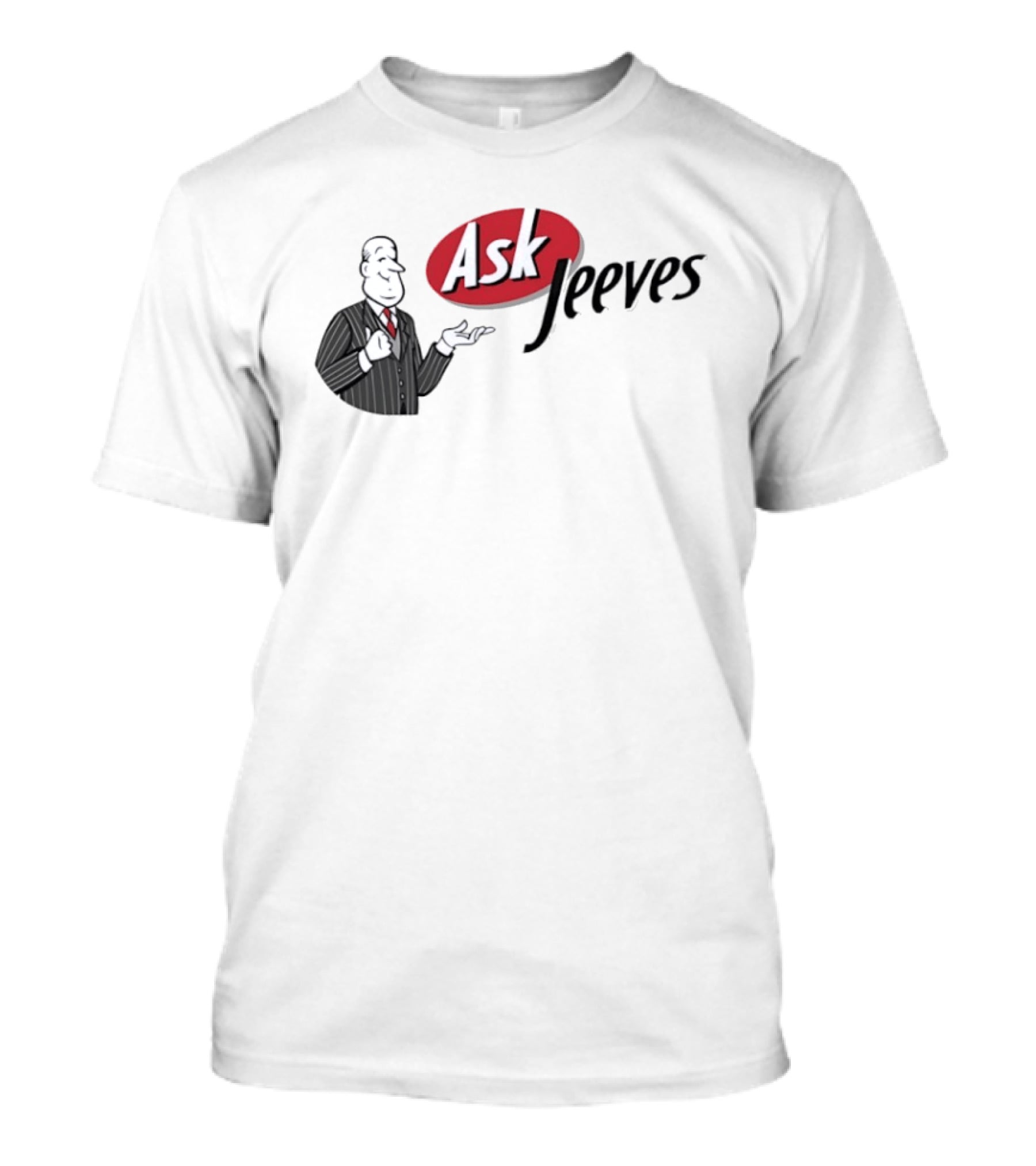Ask Jeeves Classic Vintage Internet Butler T-Shirt