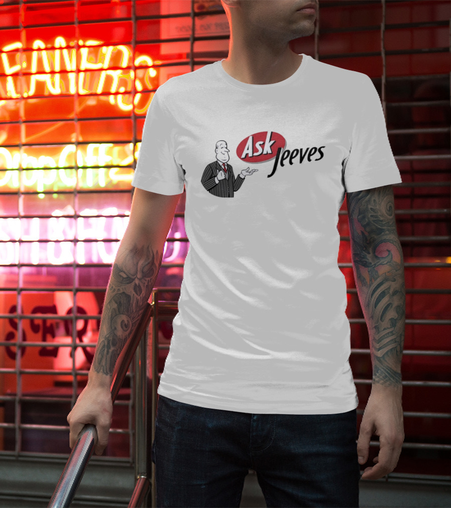 Ask Jeeves Classic Vintage Internet Butler T-Shirt