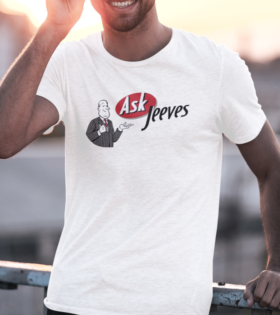 Ask Jeeves Classic Vintage Internet Butler T-Shirt