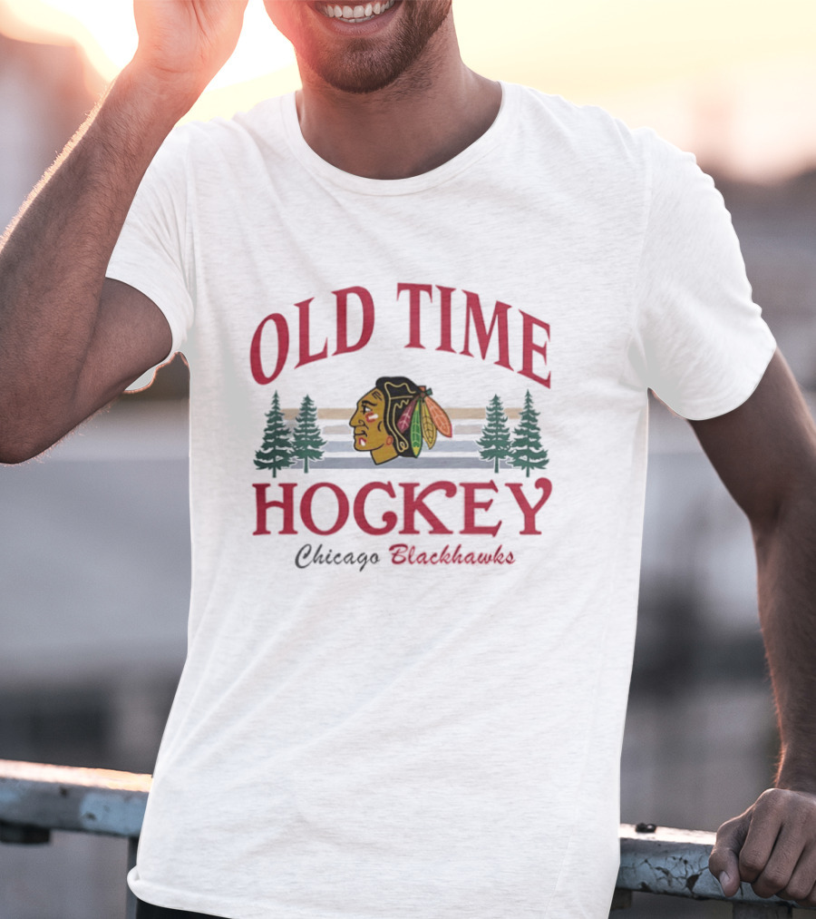 Old Time Hockey Chicago Blackhawks Retro NHL T-Shirt