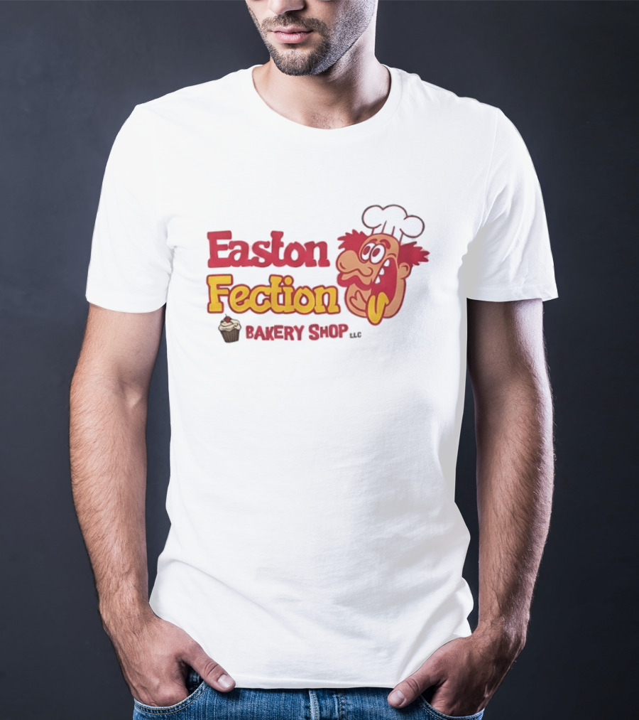 Easton Fection Bakery Shop LLC Funny Chef Cartoon Cupcake T-Shirt