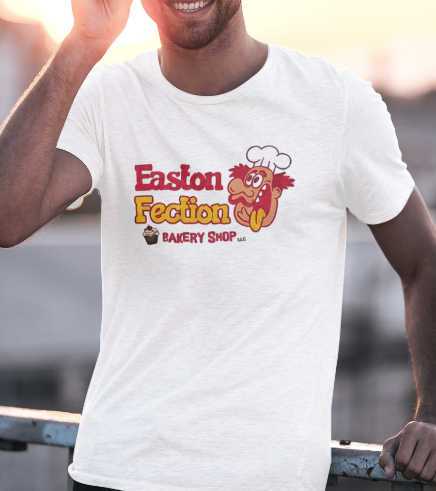 Easton Fection Bakery Shop LLC Funny Chef Cartoon Cupcake T-Shirt