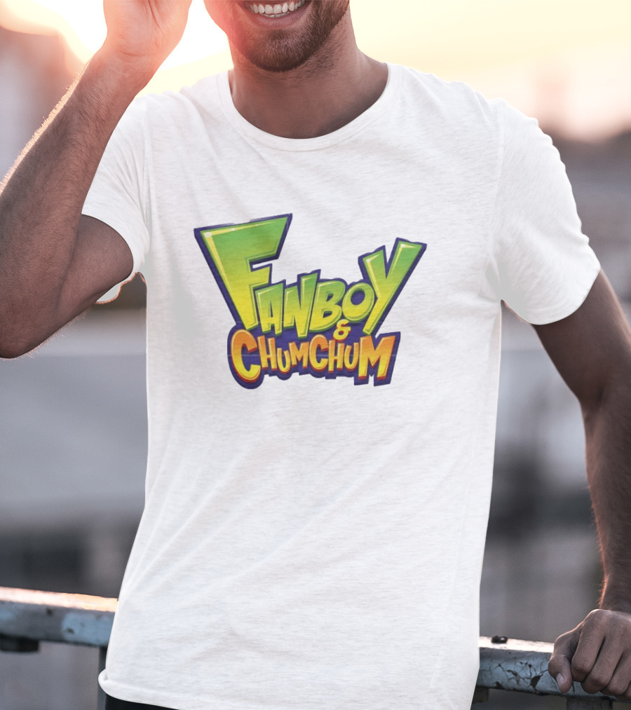 Fanboy And Chum Chum Animated Series Logo Merchandise T-Shirt