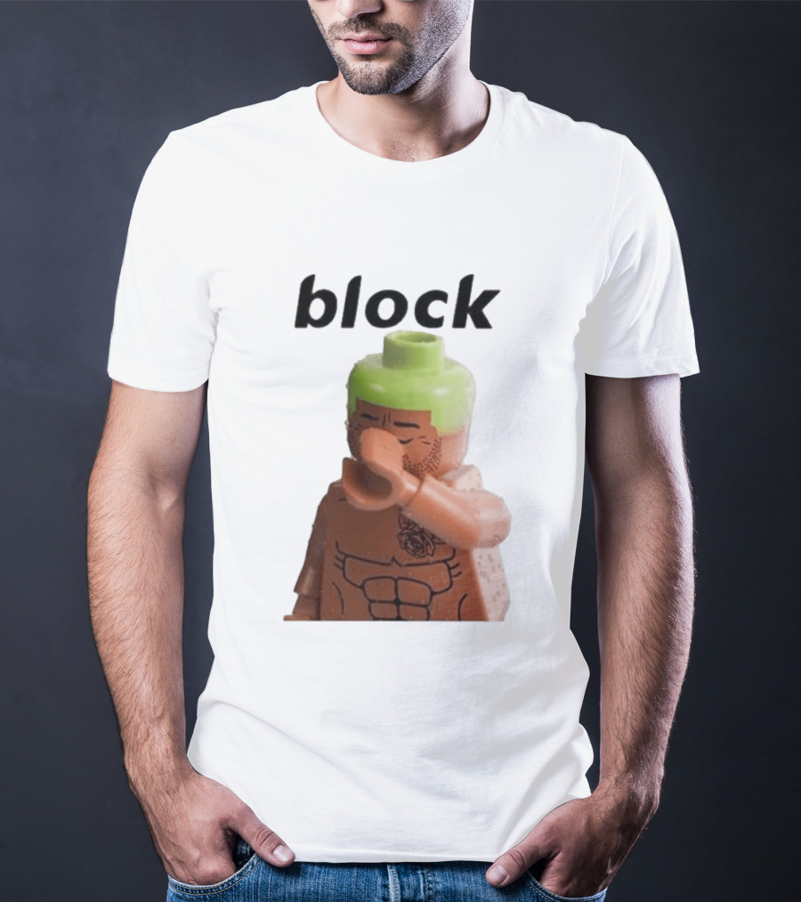 Block The Don Block LEGO Minifigure Style Dabbing Pose T-Shirt