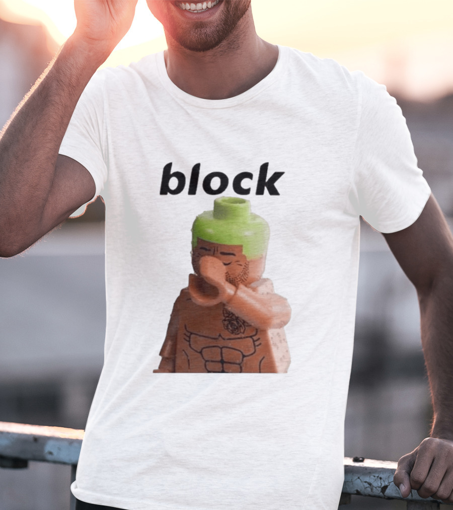 Block The Don Block LEGO Minifigure Style Dabbing Pose T-Shirt