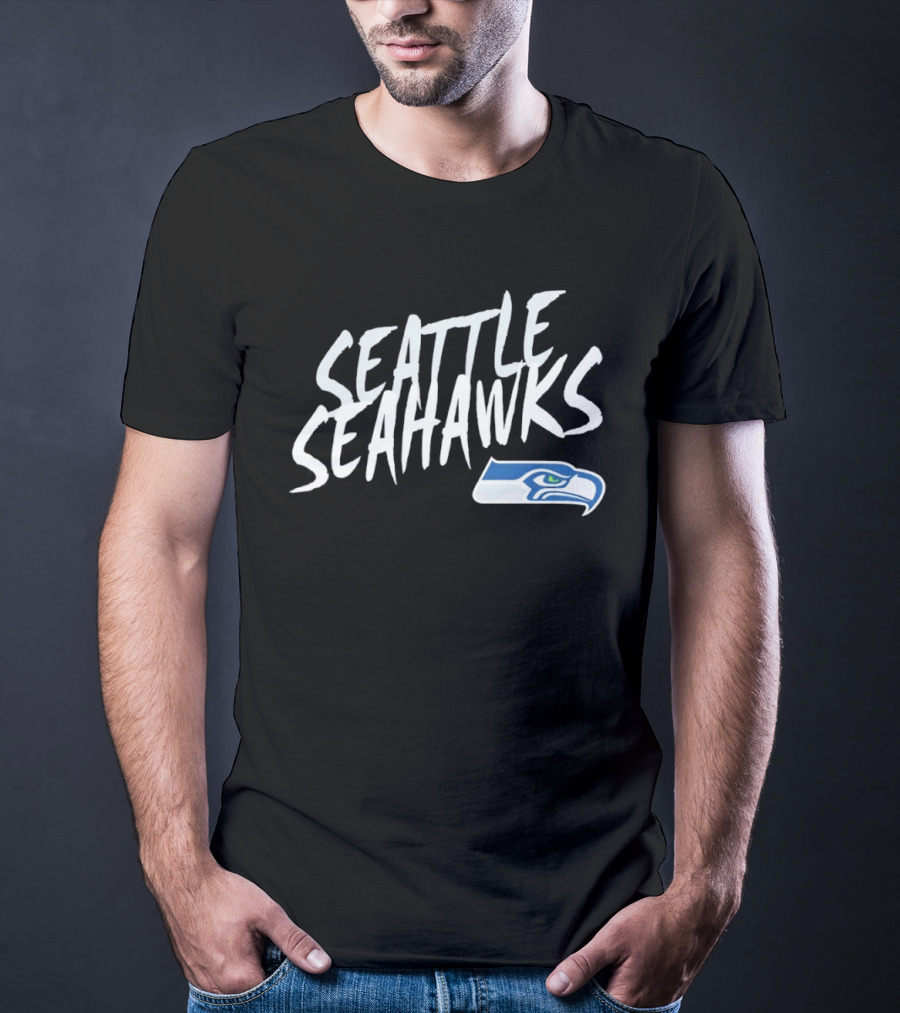 Seattle Seahawks Hustle Seahawks Logo Sporting Spirit T-Shirt